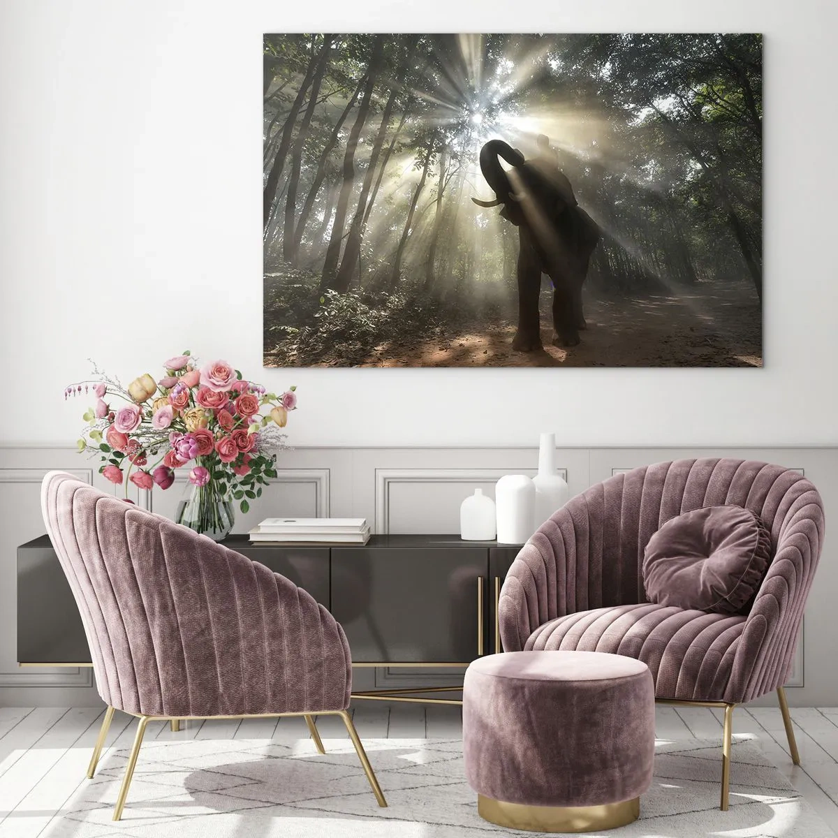 Cuadro sobre vidrio - Impresiones sobre Vidrio - Bajo una estrella de la suerte - 70x50 cm