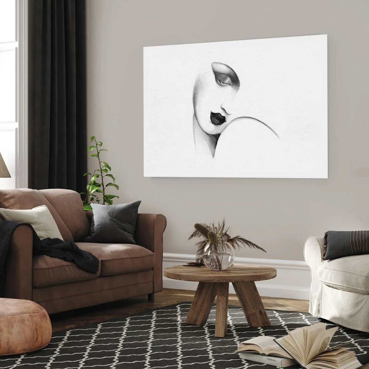 Póster - Pensativa - 70x50 cm