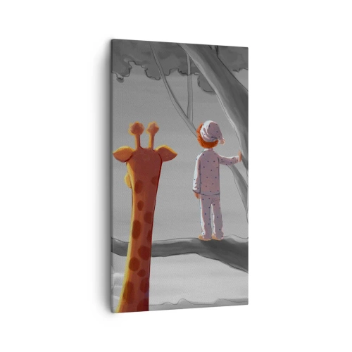 Cuadro sobre lienzo - Impresión de Imagen - ¿Está sucediendo de verdad? - 45x80 cm