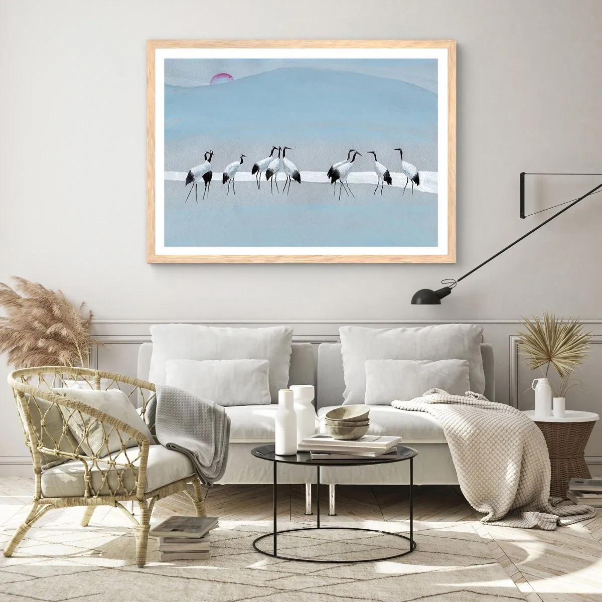 Póster en marco roble claro - Después de un día caluroso - 50x40 cm