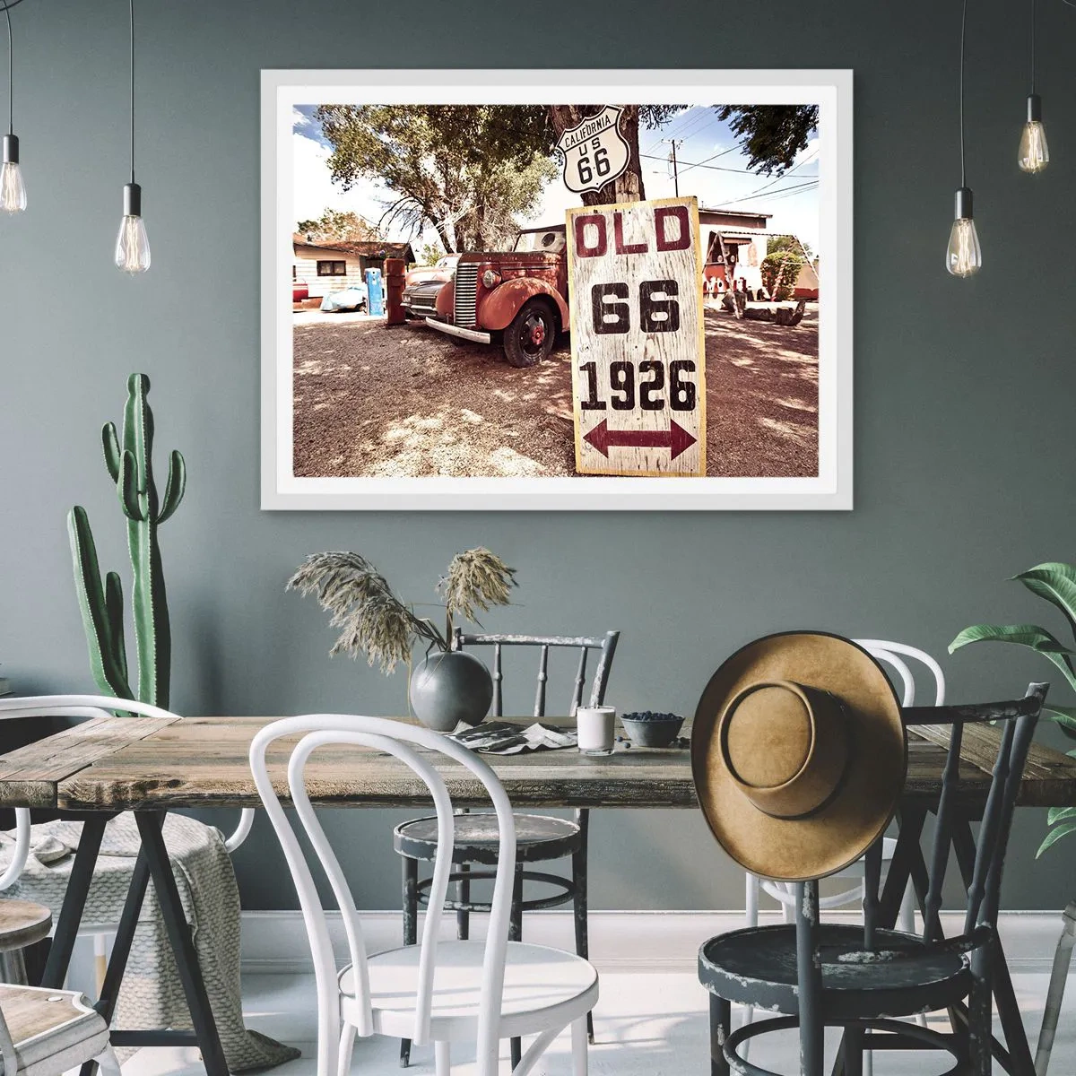 Póster en marco blanco - Una leyenda de la América profunda - 100x70 cm