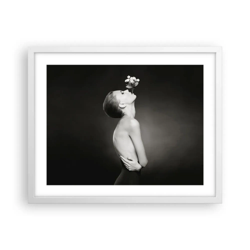 Póster en marco blanco - Elegancia excéntrica - 50x40 cm