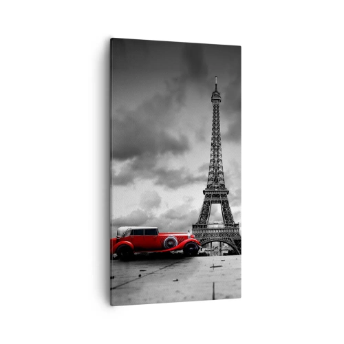 Cuadro sobre lienzo - Impresión de Imagen - No hace mucho tiempo, en París - 55x100 cm