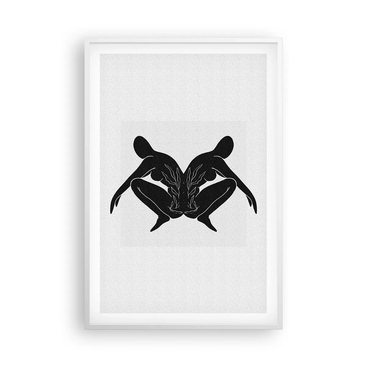 Póster en marco blanco - Un alma compartida - 61x91 cm