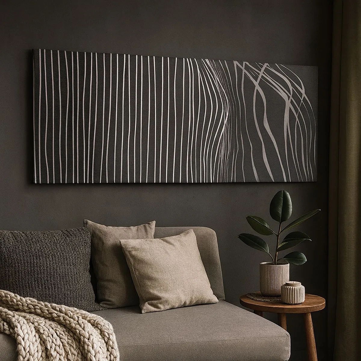 Cuadro sobre lienzo - Impresión de Imagen - Ritmo y acento - 100x40 cm