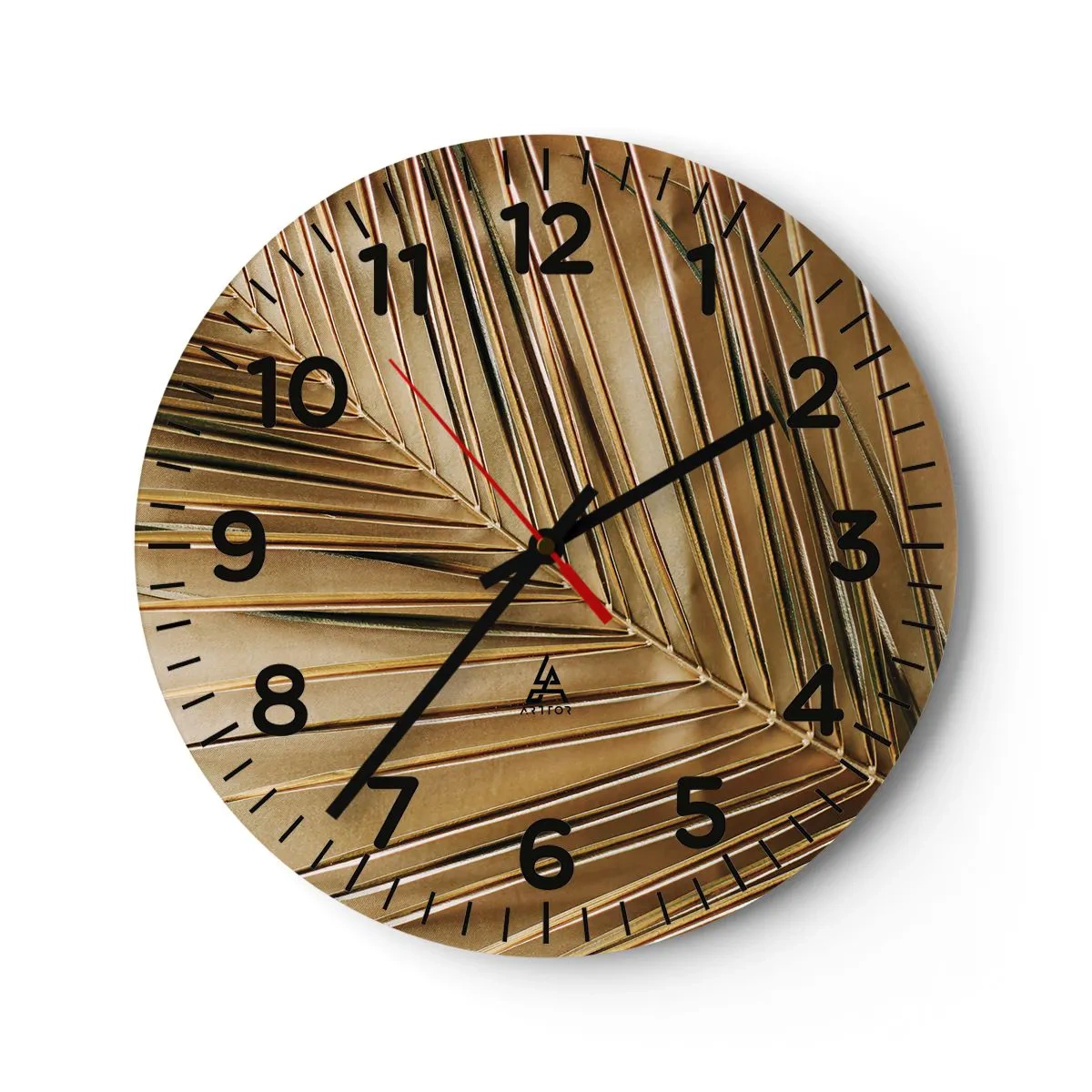 Reloj de pared - Reloj de vidrio - Una columnata natural - 30x30 cm
