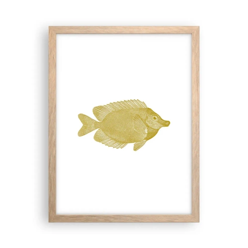 Póster en marco roble claro - No recuerdo quién eras - 30x40 cm