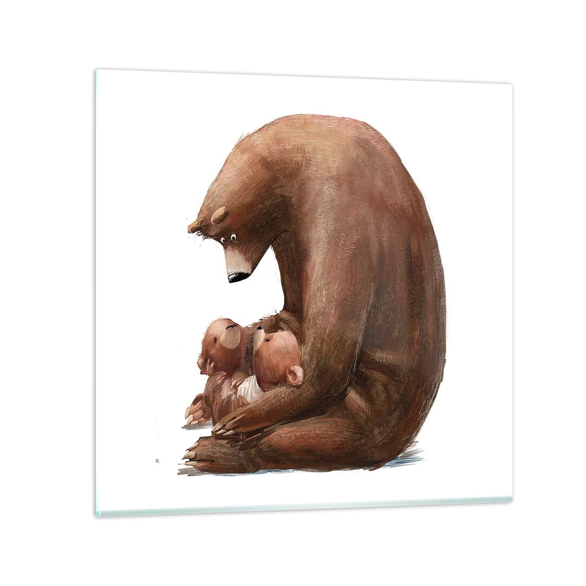 Cuadro sobre vidrio - Impresiones sobre Vidrio - Dulces sueños, niños - 40x40 cm