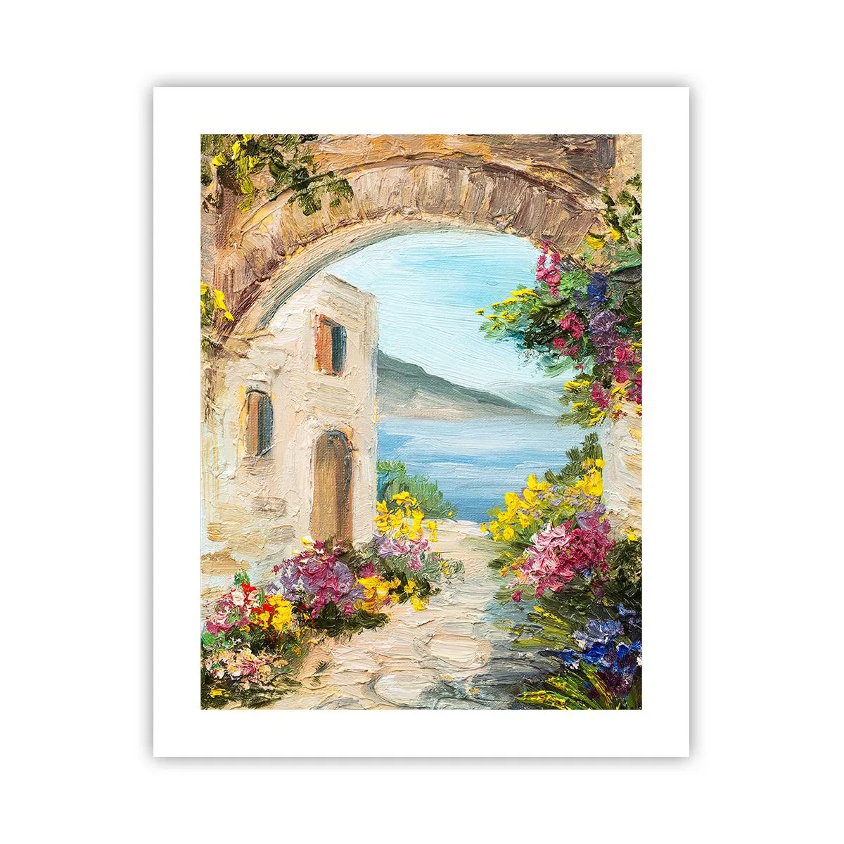 Póster - El encanto del paisaje costero - 40x50 cm