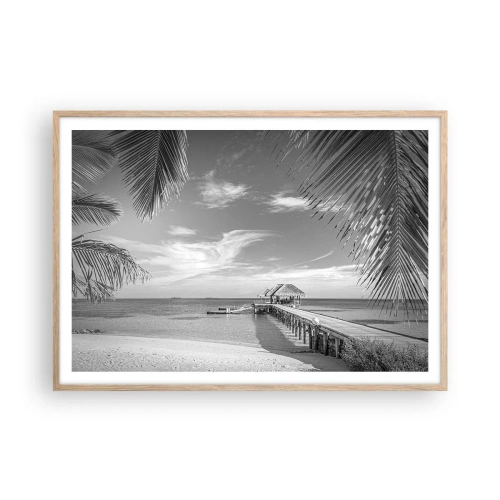 Póster en marco roble claro - ¿Un recuerdo o un sueño? - 100x70 cm