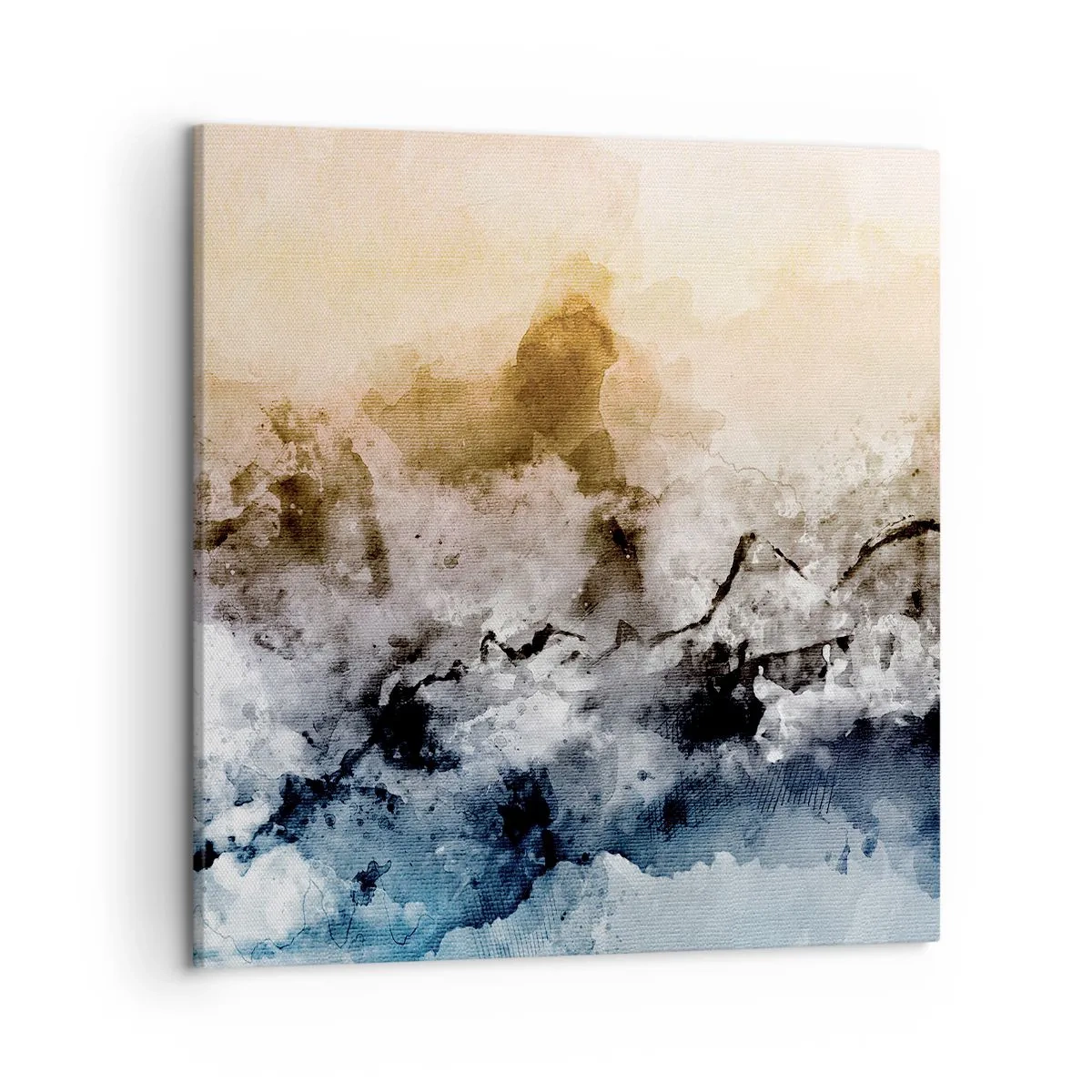 Cuadro sobre lienzo - Impresión de Imagen - Hundido en una nube de niebla - 50x50 cm