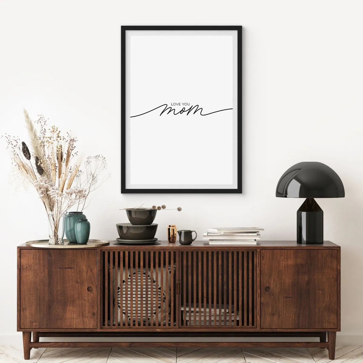 Póster en marco negro - Gran emoción - 40x50 cm