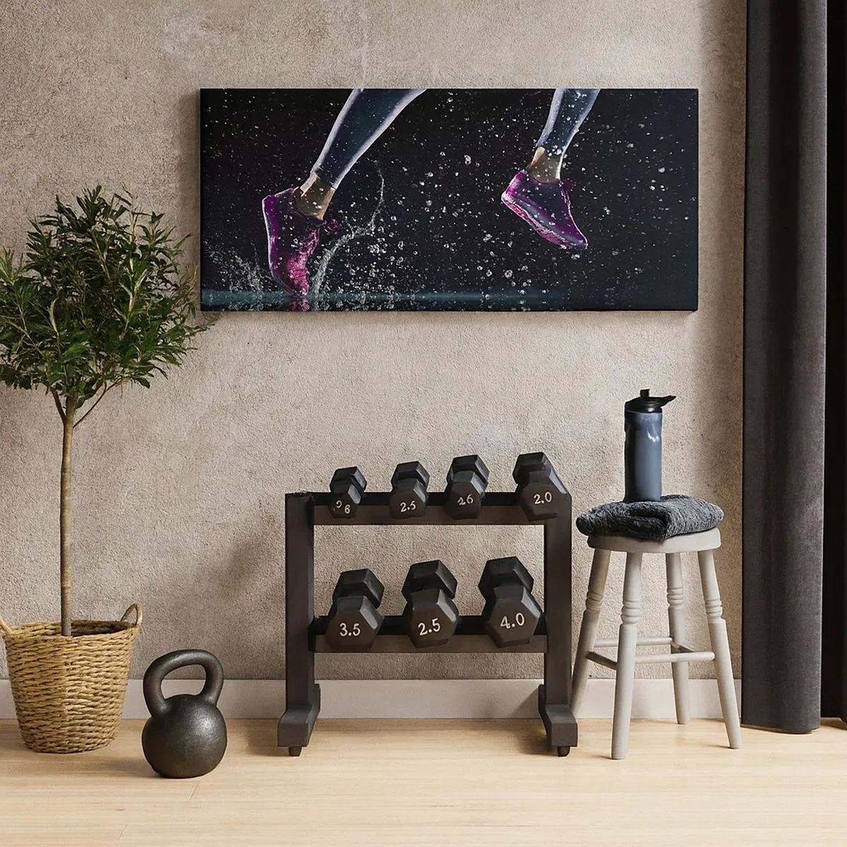 Cuadro sobre lienzo - Impresión de Imagen - Fuerza de impulso - 100x40 cm