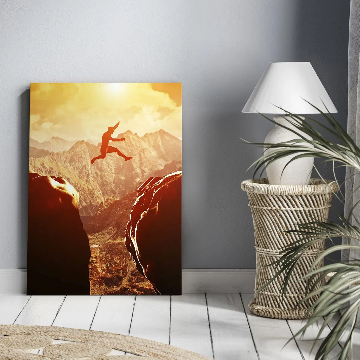 Cuadro sobre lienzo - Impresión de Imagen - Pasando el límite - 55x100 cm