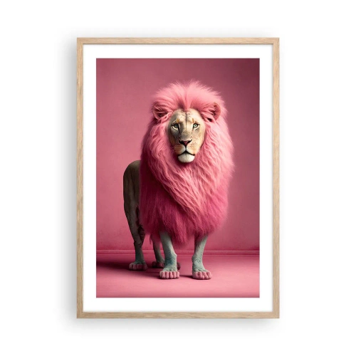 Póster en marco roble claro - Y ya no me tienes miedo - 50x70 cm