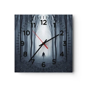 Reloj de pared - Reloj de vidrio - Alto y claro - 40x40 cm