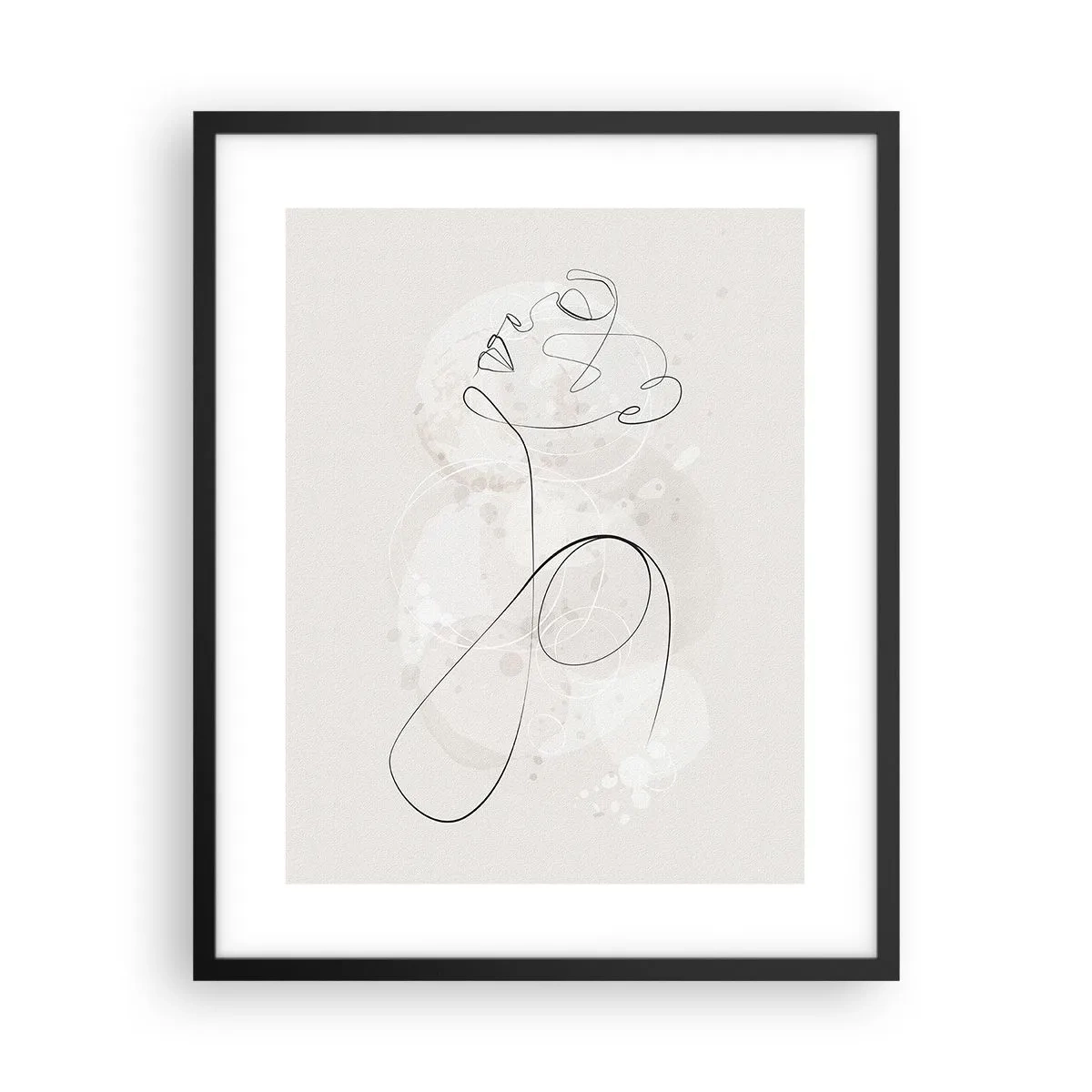 Póster en marco negro - La espiral de la belleza - 40x50 cm