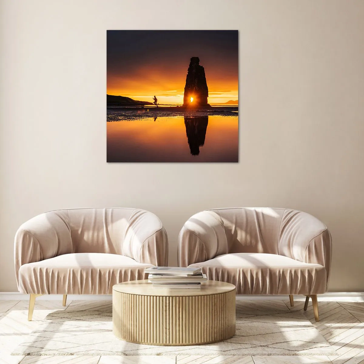 Cuadro sobre vidrio - Impresiones sobre Vidrio - Solo tú y la naturaleza - 60x60 cm