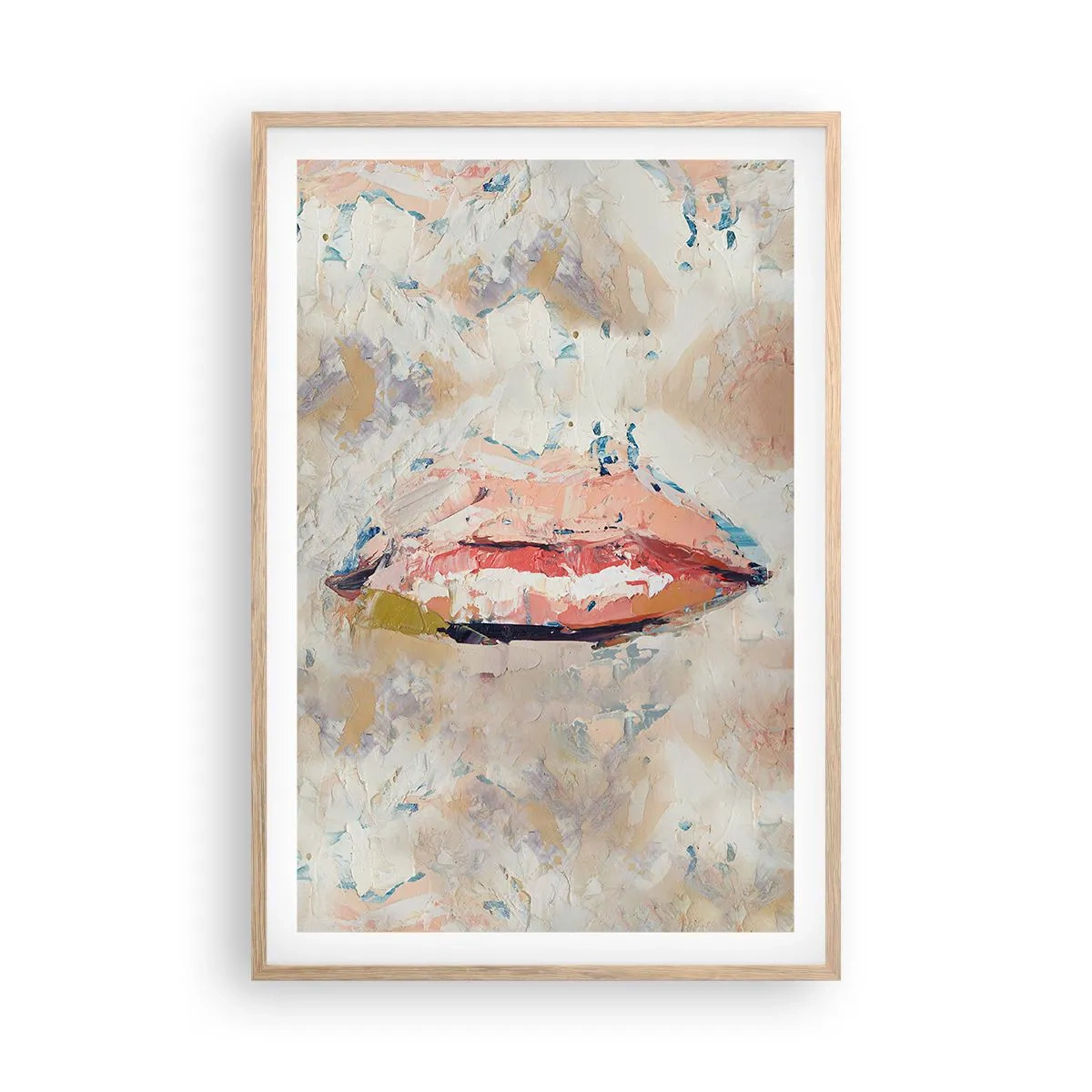 Póster en marco roble claro - Despierta los sentidos - 61x91 cm