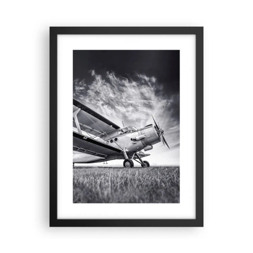 Póster en marco negro - El vagamundo alado - 30x40 cm