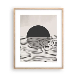 Póster en marco roble claro - Media composición - 40x50 cm