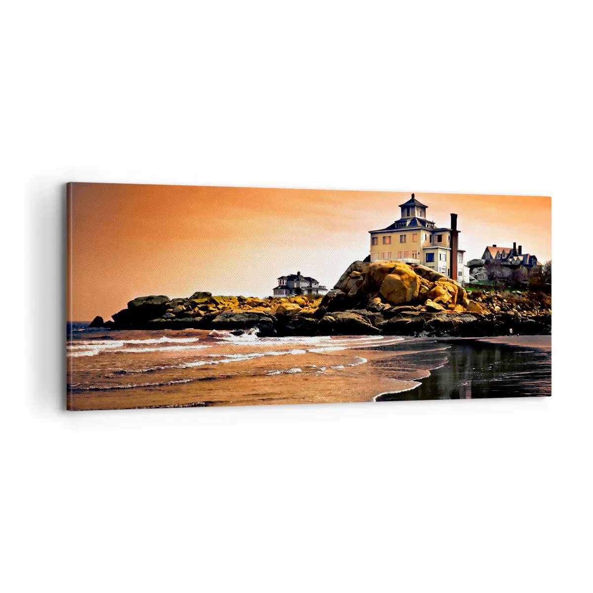 Cuadro sobre lienzo - Impresión de Imagen - La elegancia de la costa oeste - 100x40 cm