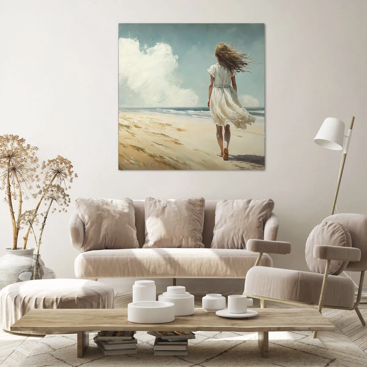 Cuadro sobre lienzo - Impresión de Imagen - Al encuentro del sol y del viento - 50x50 cm