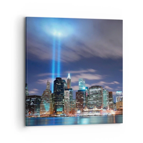 Cuadro sobre lienzo - Impresión de Imagen - Con luz para alcanzar el cielo - 70x70 cm