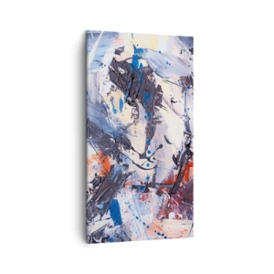 Cuadro sobre lienzo - Impresión de Imagen - Danza loca de la abstracción - 45x80 cm