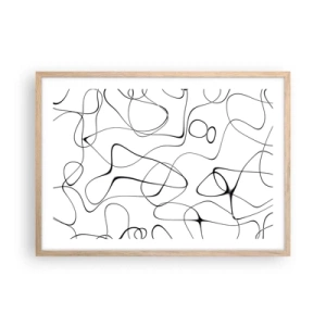 Póster en marco roble claro - Los caminos de la vida, las vicisitudes del destino - 70x50 cm