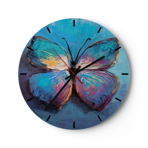 Reloj de pared - Reloj de vidrio - En todo su esplendor - 40x40 cm
