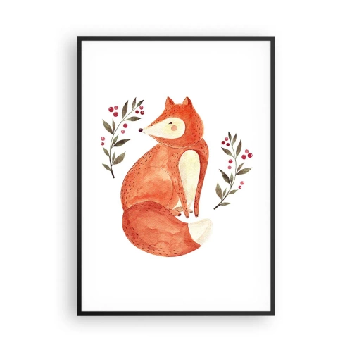 Póster en marco negro - Pequeño pelirrojo - 70x100 cm
