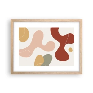 Póster en marco roble claro - La esencia de la pintura - 40x30 cm