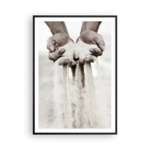 Póster en marco negro - Con estas manos... - 70x100 cm