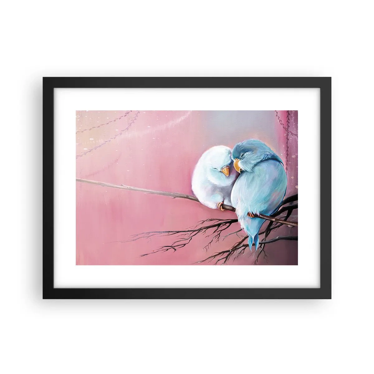 Póster en marco negro - Qué añadir aquí... - 40x30 cm