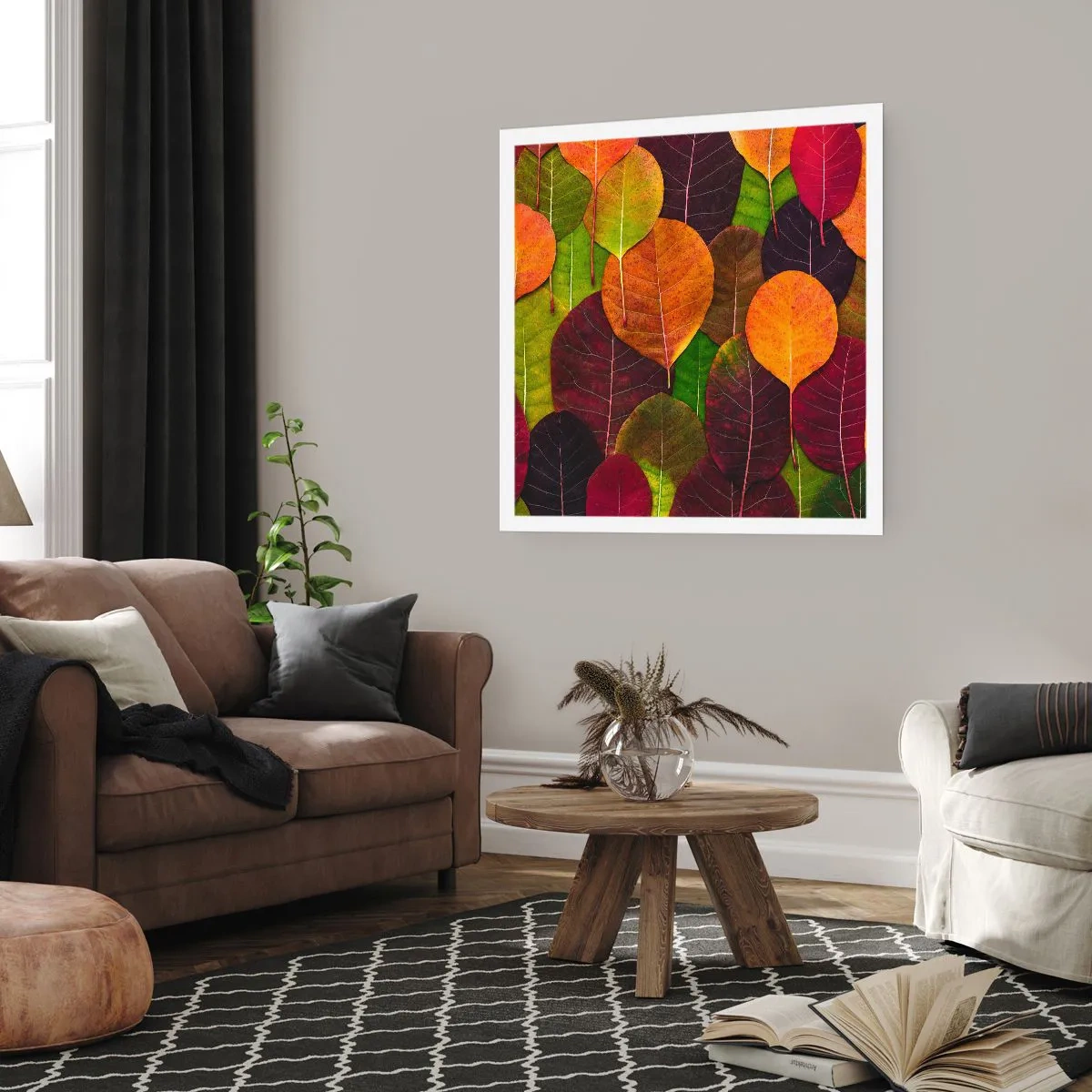 Póster - Mosaico de otoño - 40x40 cm