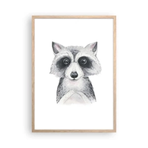 Póster en marco roble claro - Un momento para la emoción - 50x70 cm