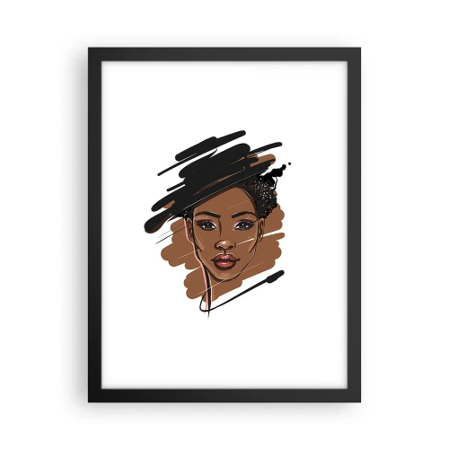 Póster en marco negro - Dulce como el chocolate - 30x40 cm