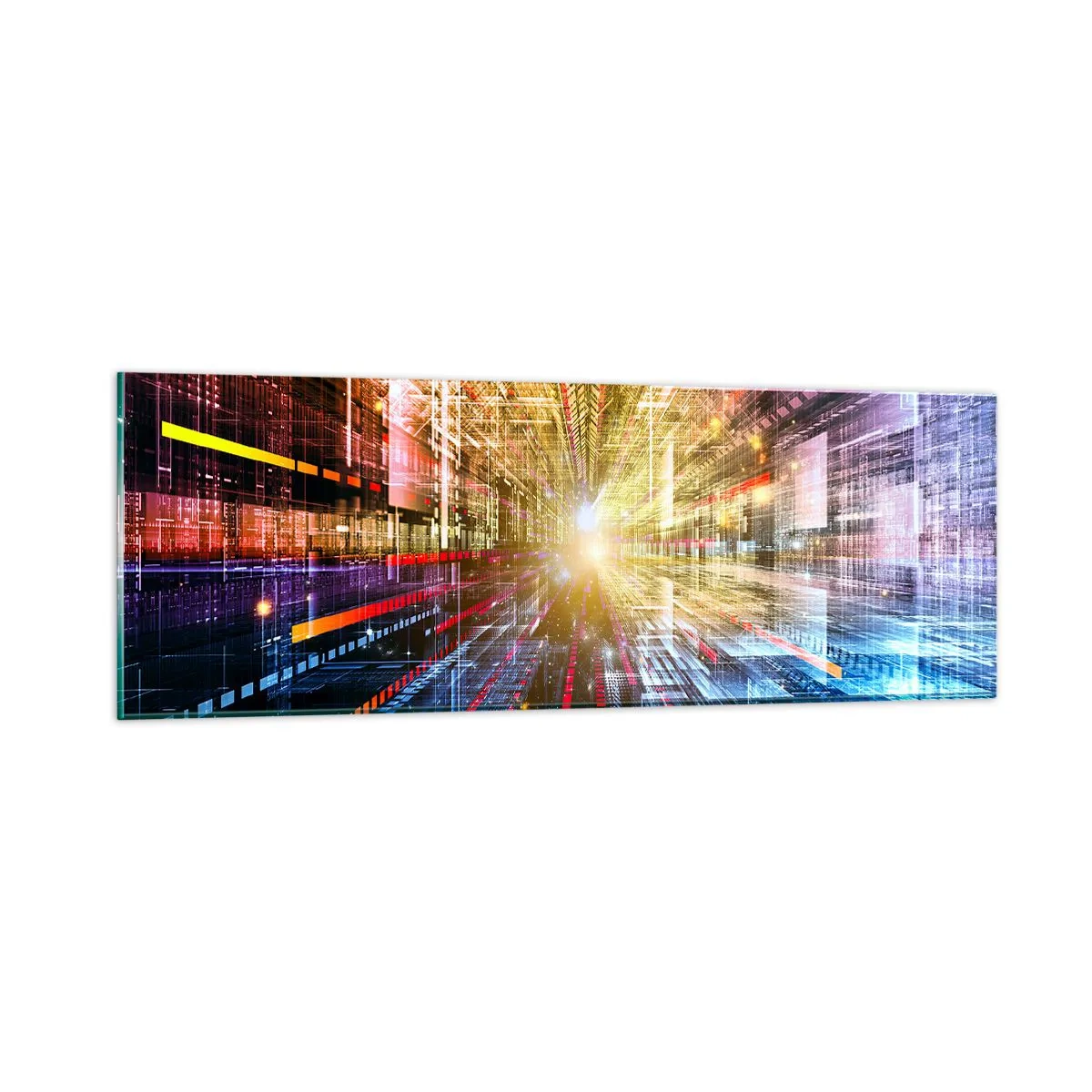 Cuadro sobre vidrio - Impresiones sobre Vidrio - Un pasillo luminoso - 90x30 cm