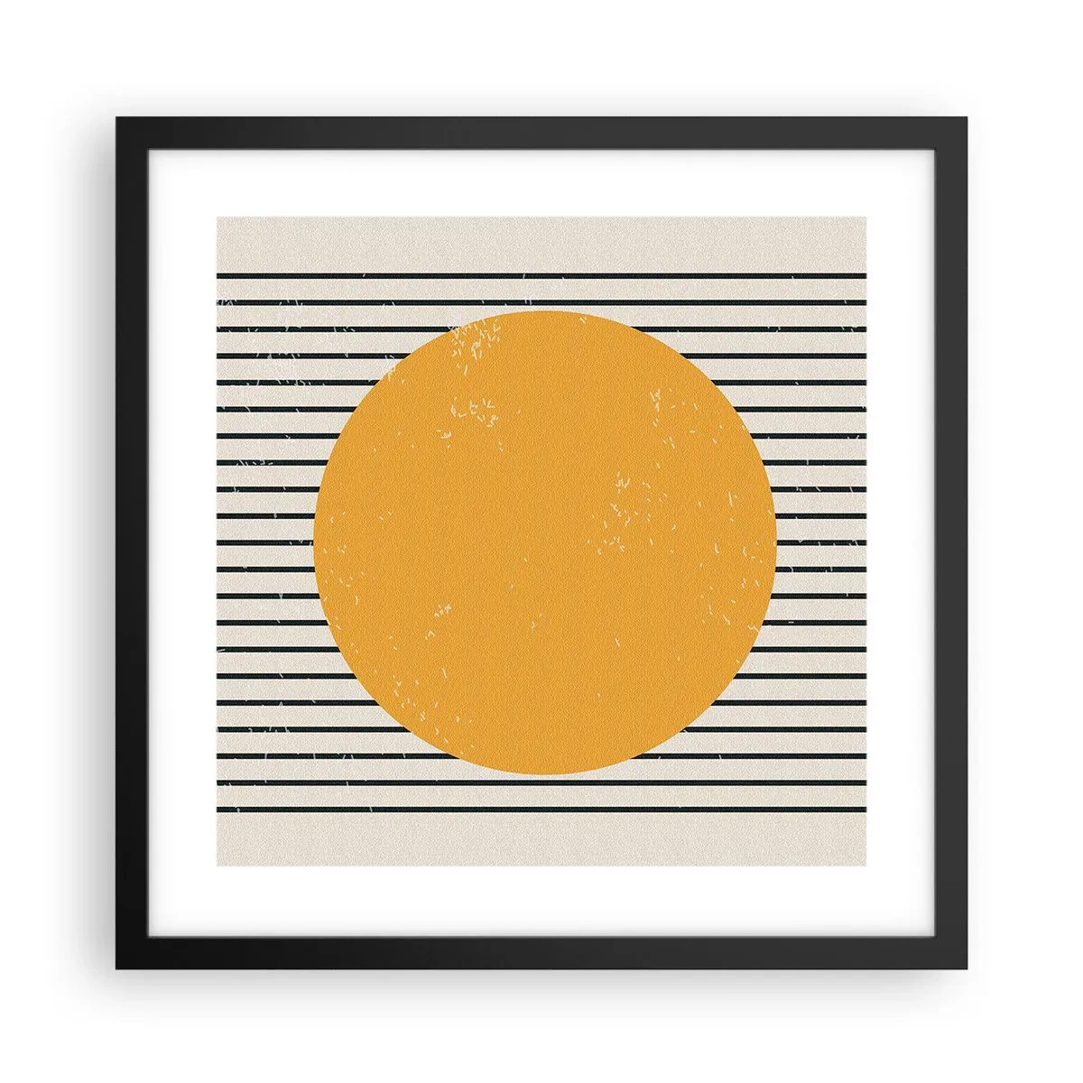 Póster en marco negro - El poder de la sencillez - 40x40 cm