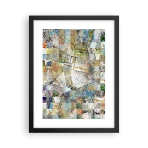 Póster en marco negro - Remodelación geométrica - 30x40 cm