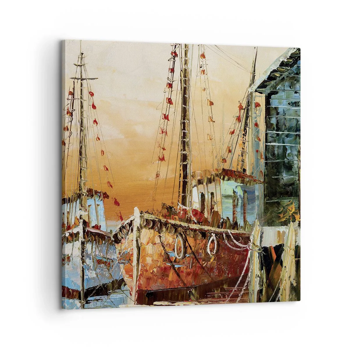 Cuadro sobre lienzo - Impresión de Imagen - Regreso pacífico - 60x60 cm
