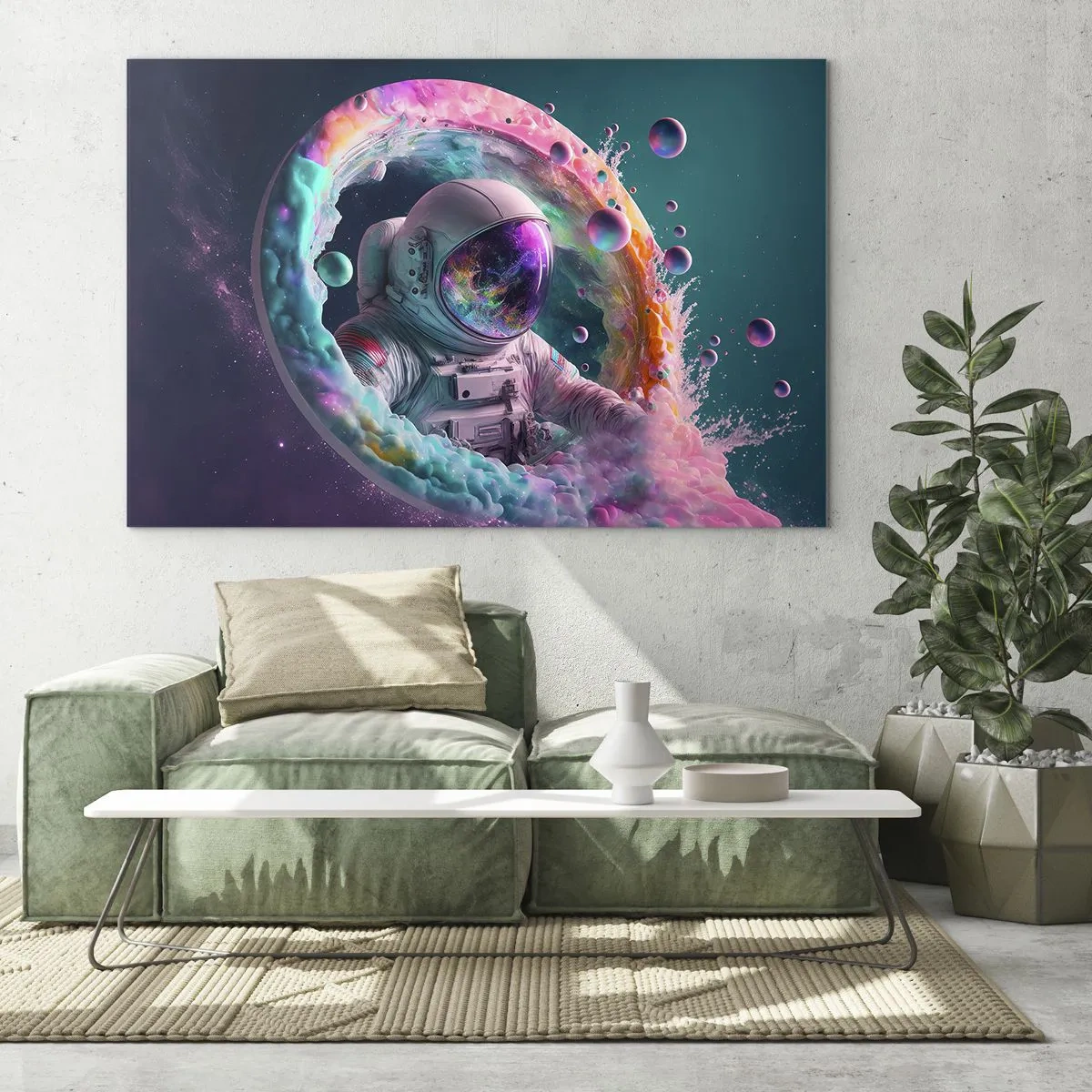 Cuadro sobre vidrio - Impresiones sobre Vidrio - Puerta estelar - 70x50 cm