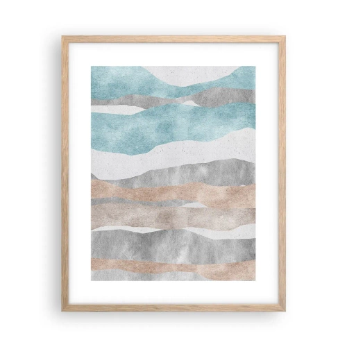 Póster en marco roble claro - Un estudio de la cercanía - 40x50 cm