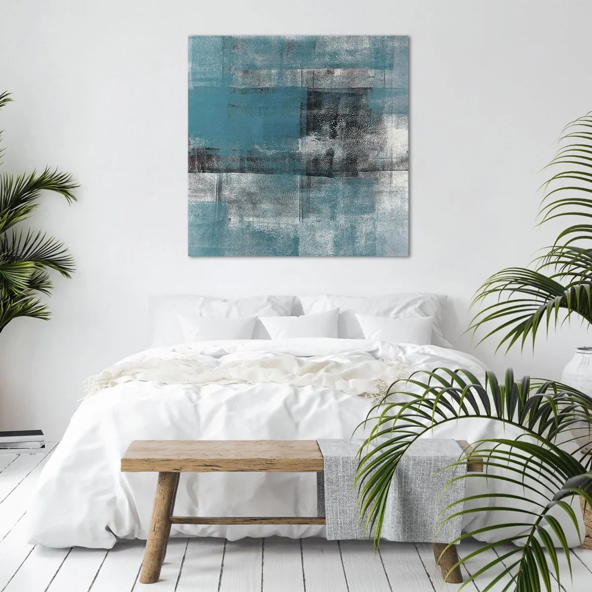 Cuadro sobre lienzo - Impresión de Imagen - Agua y aire - 60x60 cm