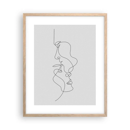 Póster en marco roble claro - El calor de los deseos lúgubres - 40x50 cm