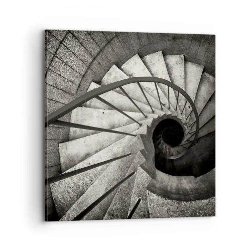 Cuadro sobre lienzo - Impresión de Imagen - Escaleras arriba, escaleras abajo - 70x70 cm