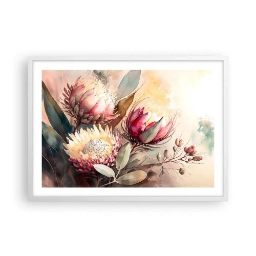 Póster en marco blanco - De perfil y de frente - 70x50 cm