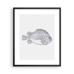 Póster en marco negro - Para el álbum del naturalista - 40x50 cm