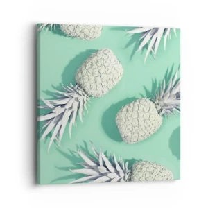 Cuadro sobre lienzo - Impresión de Imagen - Van bien con la menta - 40x40 cm